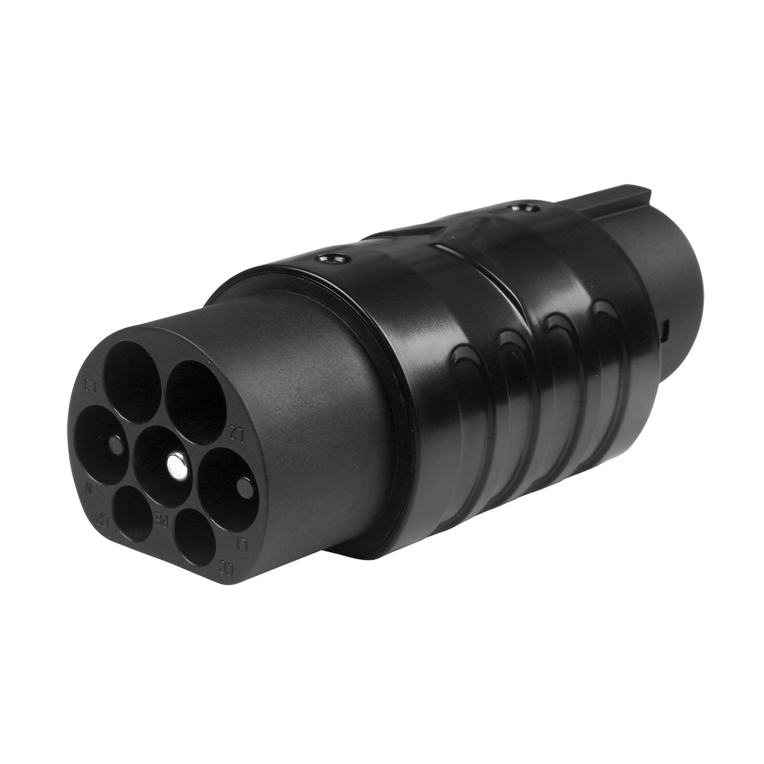 Valtro Type 2 Type 1 adapterio jungtys iš arti